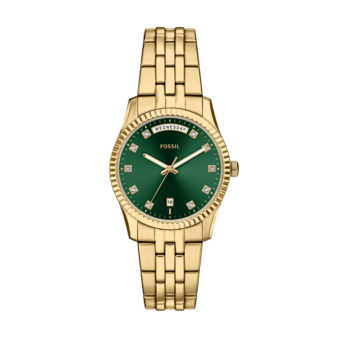 Reloj Análogo Ejecutivo Dorado de Mujer