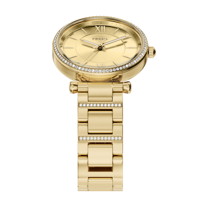 Reloj Análogo Luxury Dorado de Mujer