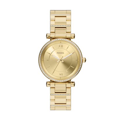 Reloj Análogo Luxury Dorado de Mujer