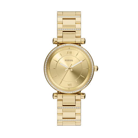 Reloj Análogo Luxury Dorado de Mujer