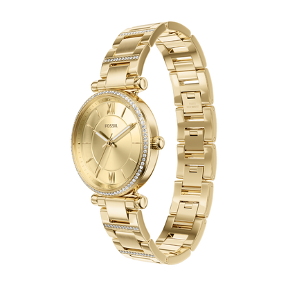 Reloj Análogo Luxury Dorado de Mujer
