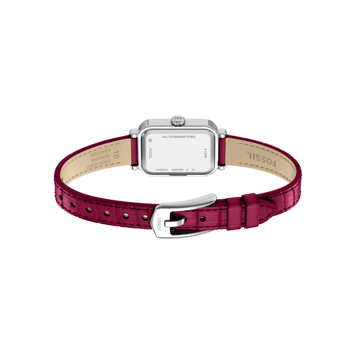 Reloj Análogo Casual Plateado de Mujer