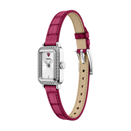 Reloj Análogo Casual Plateado de Mujer
