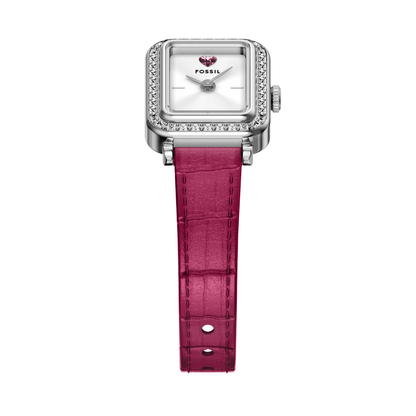 Reloj Análogo Casual Plateado de Mujer