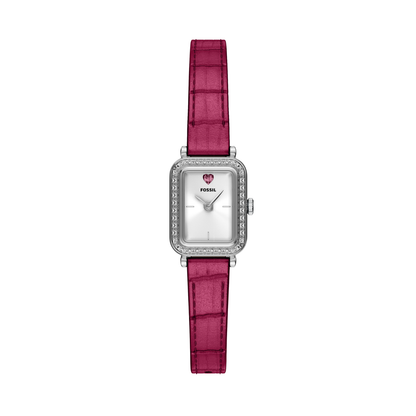 Reloj Análogo Casual Plateado de Mujer
