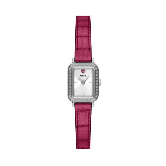 Reloj Análogo Casual Plateado de Mujer