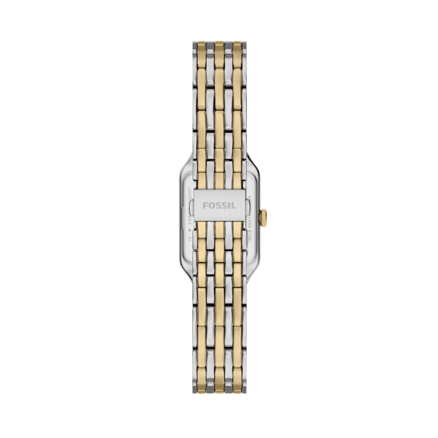 Reloj Análogo Ejecutivo Plateado Doble Tono de Mujer