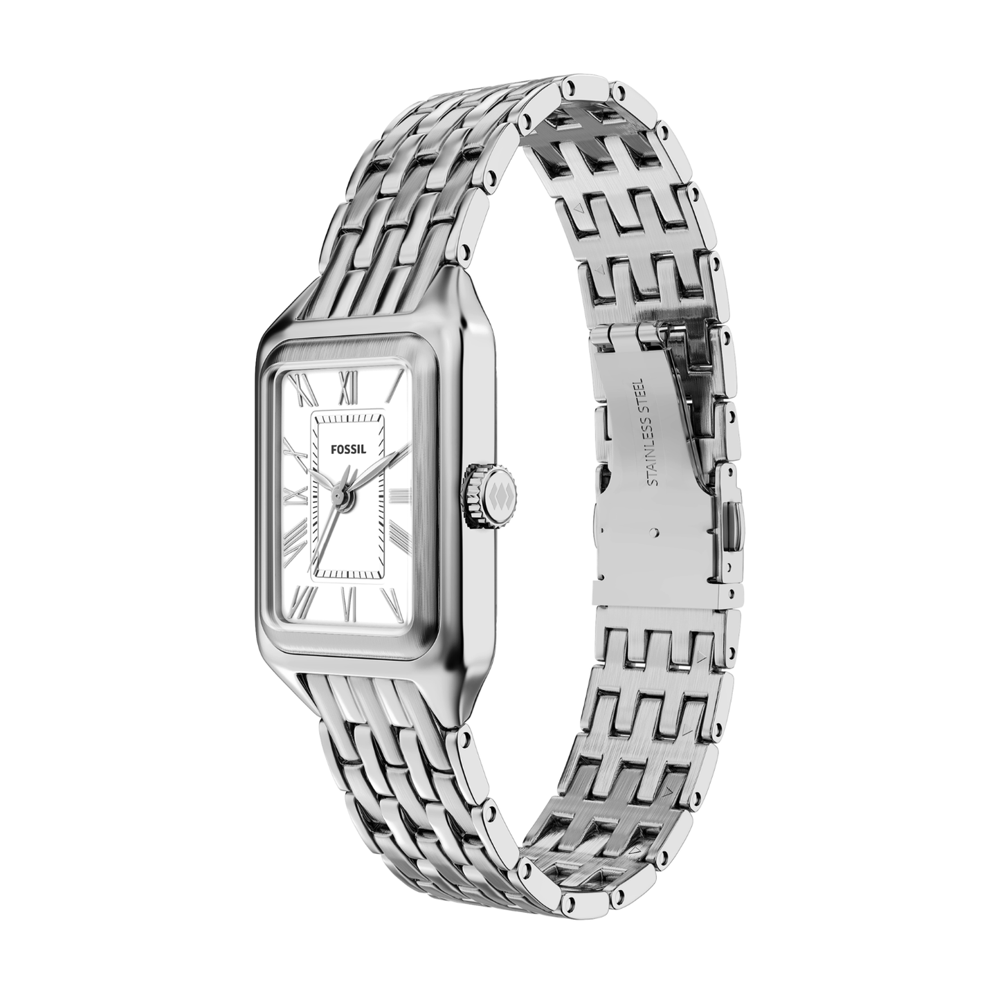 Reloj Análogo Ejecutivo Plateado de Mujer