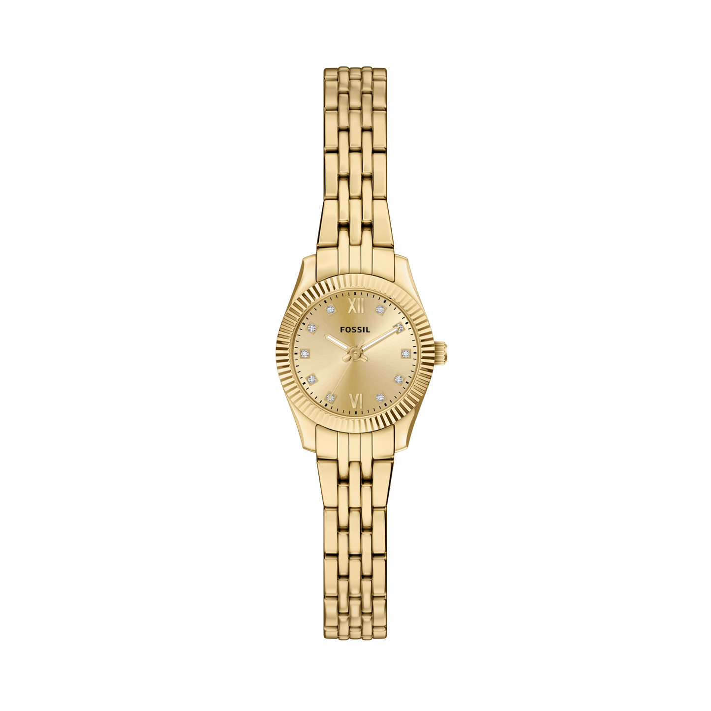 Reloj Análogo Ejecutivo Dorado de Mujer