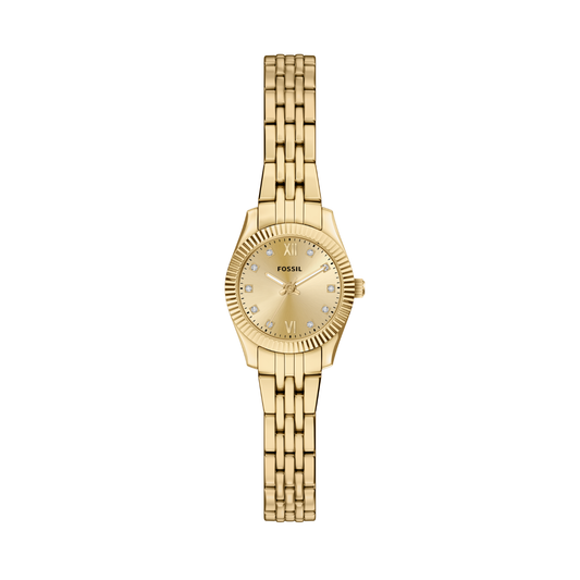Reloj Análogo Ejecutivo Dorado de Mujer