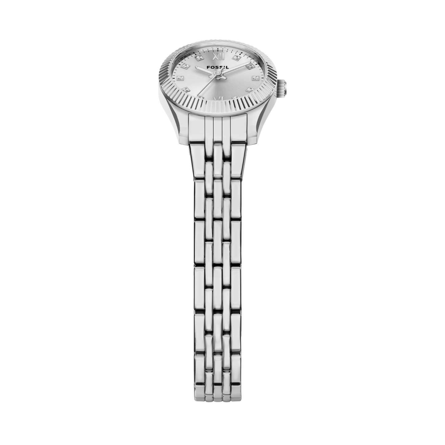Reloj Análogo Ejecutivo Plateado de Mujer