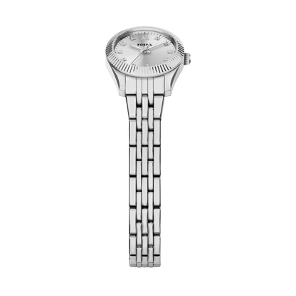 Reloj Análogo Ejecutivo Plateado de Mujer