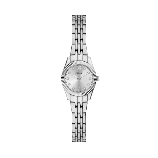 Reloj Análogo Ejecutivo Plateado de Mujer