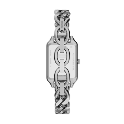 Reloj Análogo Ejecutivo Plateado de Mujer