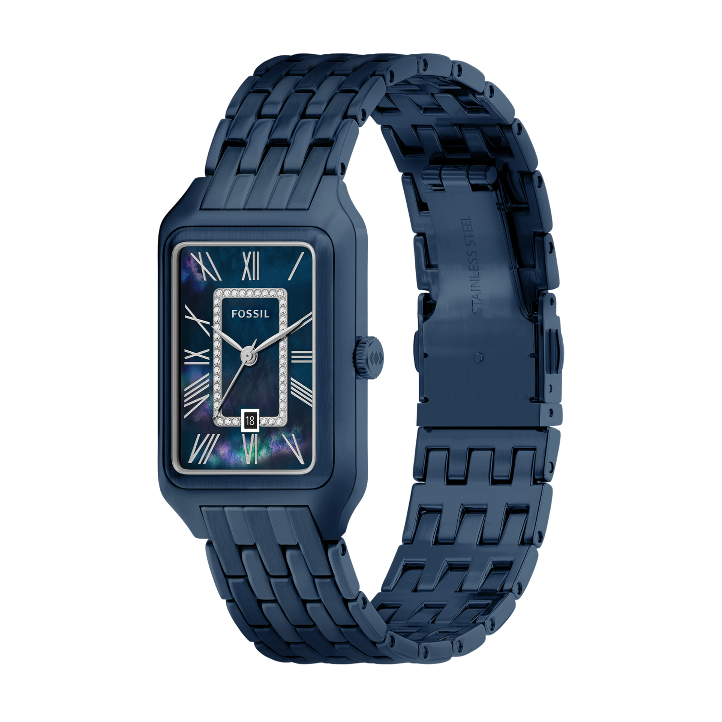 Reloj Análogo Luxury Azul Oscuro de Mujer