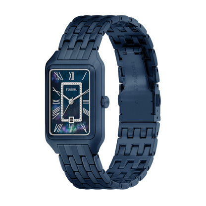 Reloj Análogo Luxury Azul Oscuro de Mujer