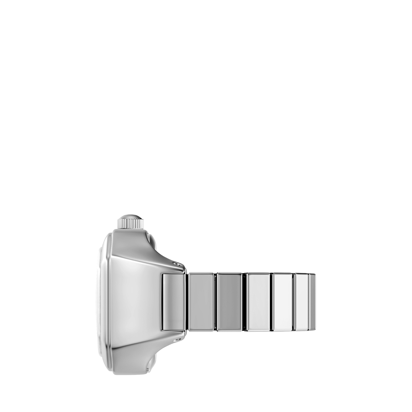Reloj Análogo de Anillo Plateado de Mujer