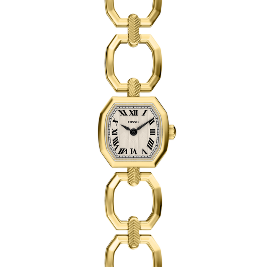 Reloj Análogo Ejecutivo Dorado de Mujer