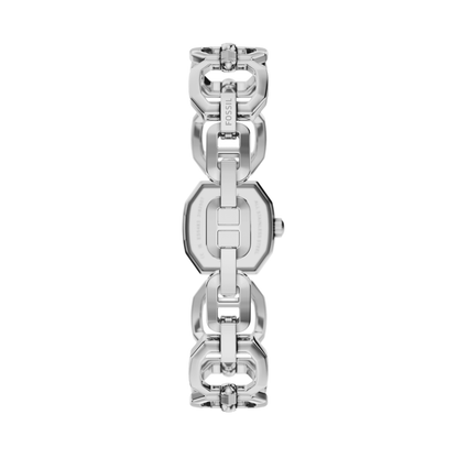 Reloj Análogo Ejecutivo Plateado de Mujer