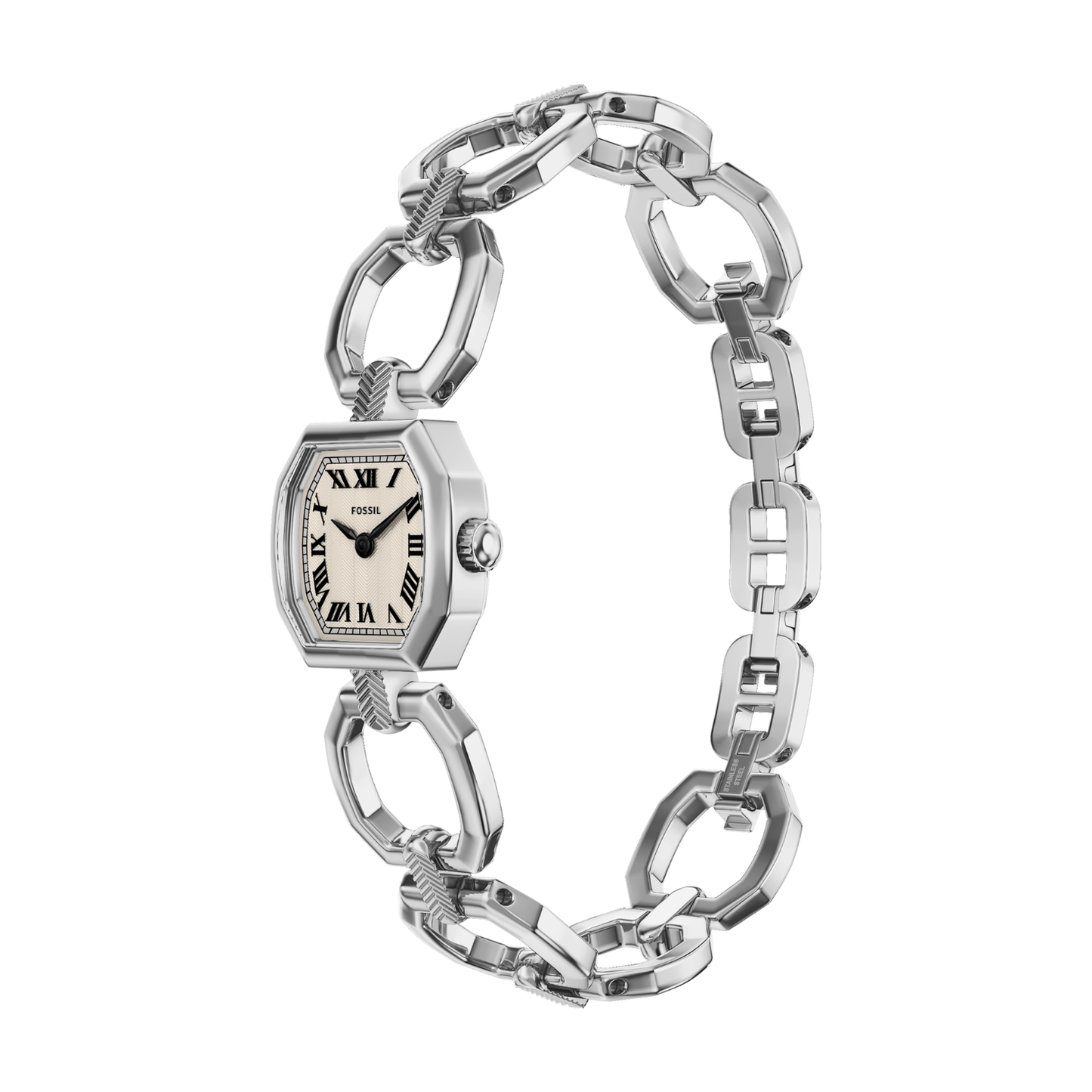 Reloj Análogo Ejecutivo Plateado de Mujer