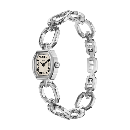 Reloj Análogo Ejecutivo Plateado de Mujer