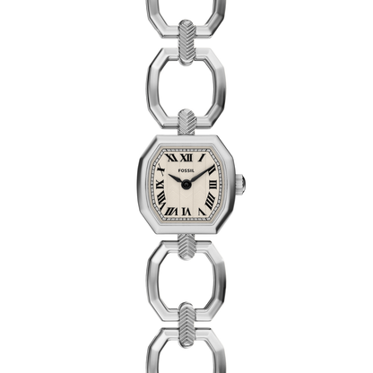 Reloj Análogo Ejecutivo Plateado de Mujer