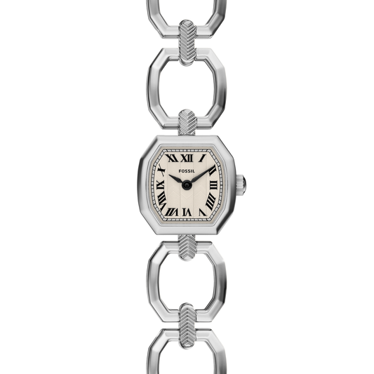 Reloj Análogo Ejecutivo Plateado de Mujer