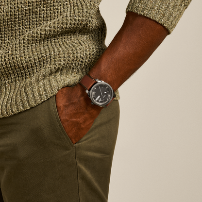 Reloj Análogo Casual Chocolate de Hombre