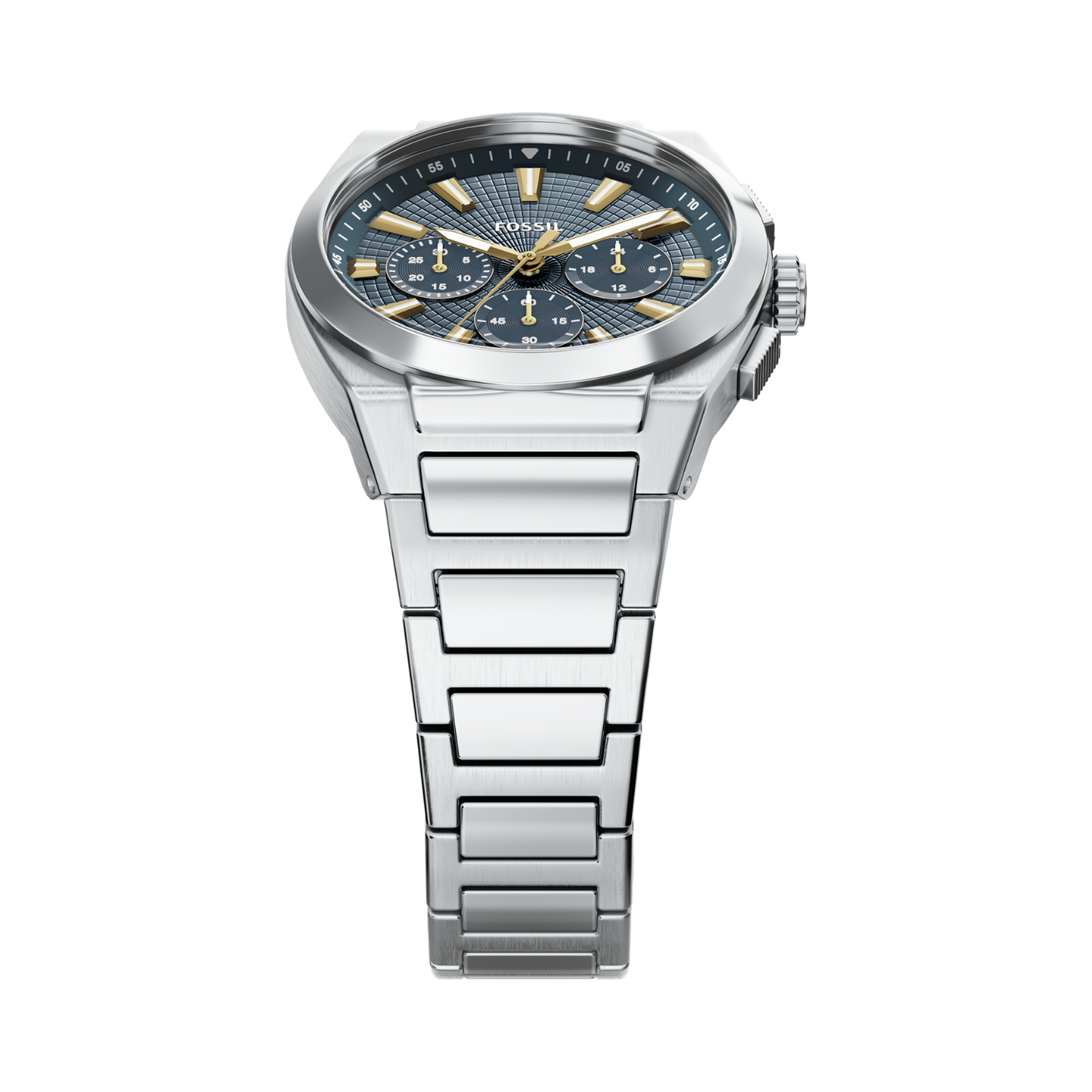Reloj Análogo Deportivo Plateado de Hombre