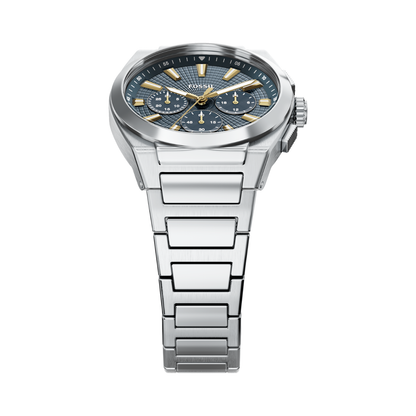 Reloj Análogo Deportivo Plateado de Hombre