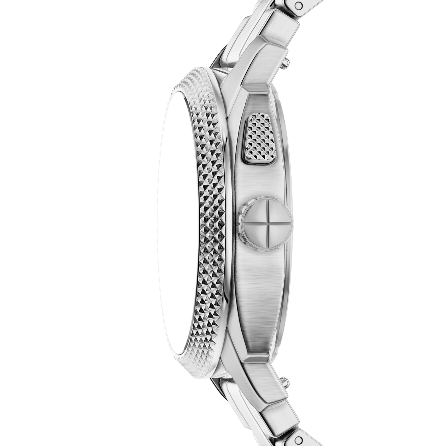 Reloj Análogo Casual Plateado de Hombre
