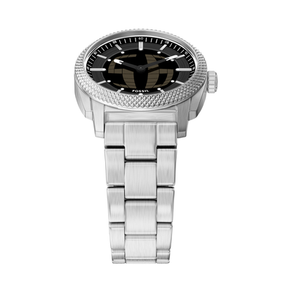 Reloj Análogo Casual Plateado de Hombre
