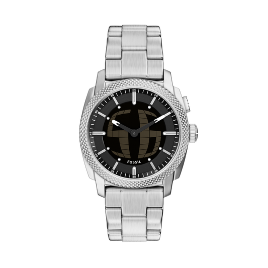 Reloj Análogo Casual Plateado de Hombre