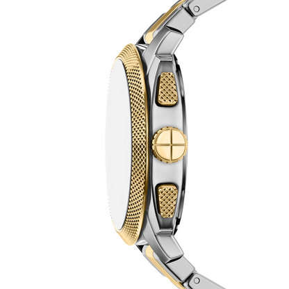 Reloj Análogo Casual Plateado de Hombre