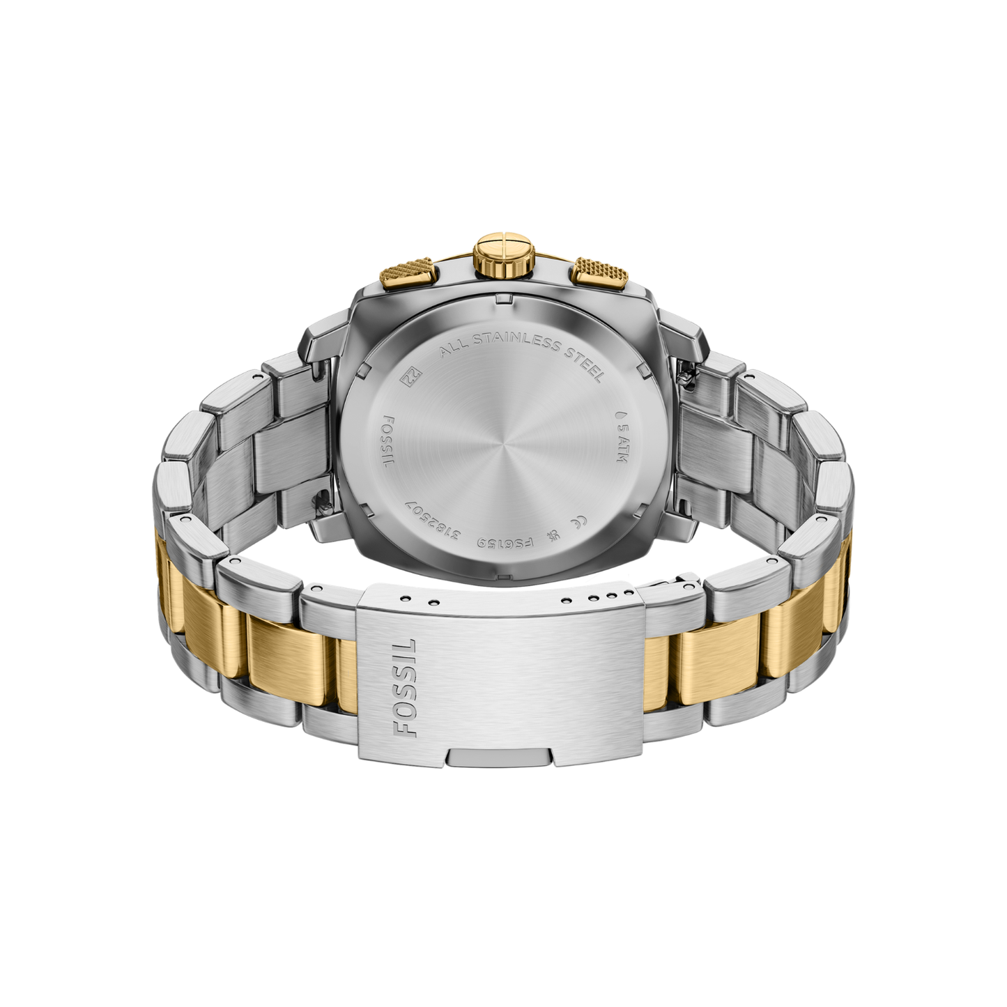 Reloj Análogo Casual Plateado de Hombre