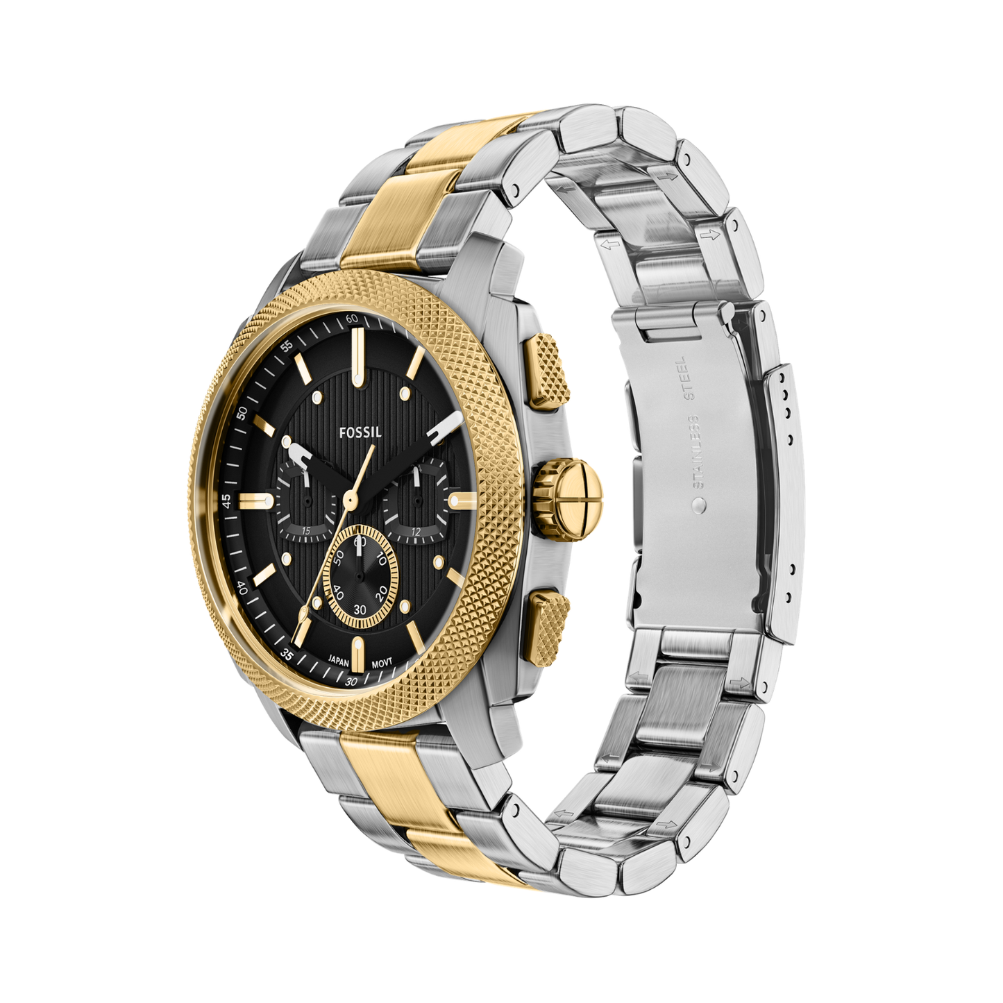Reloj Análogo Casual Plateado de Hombre