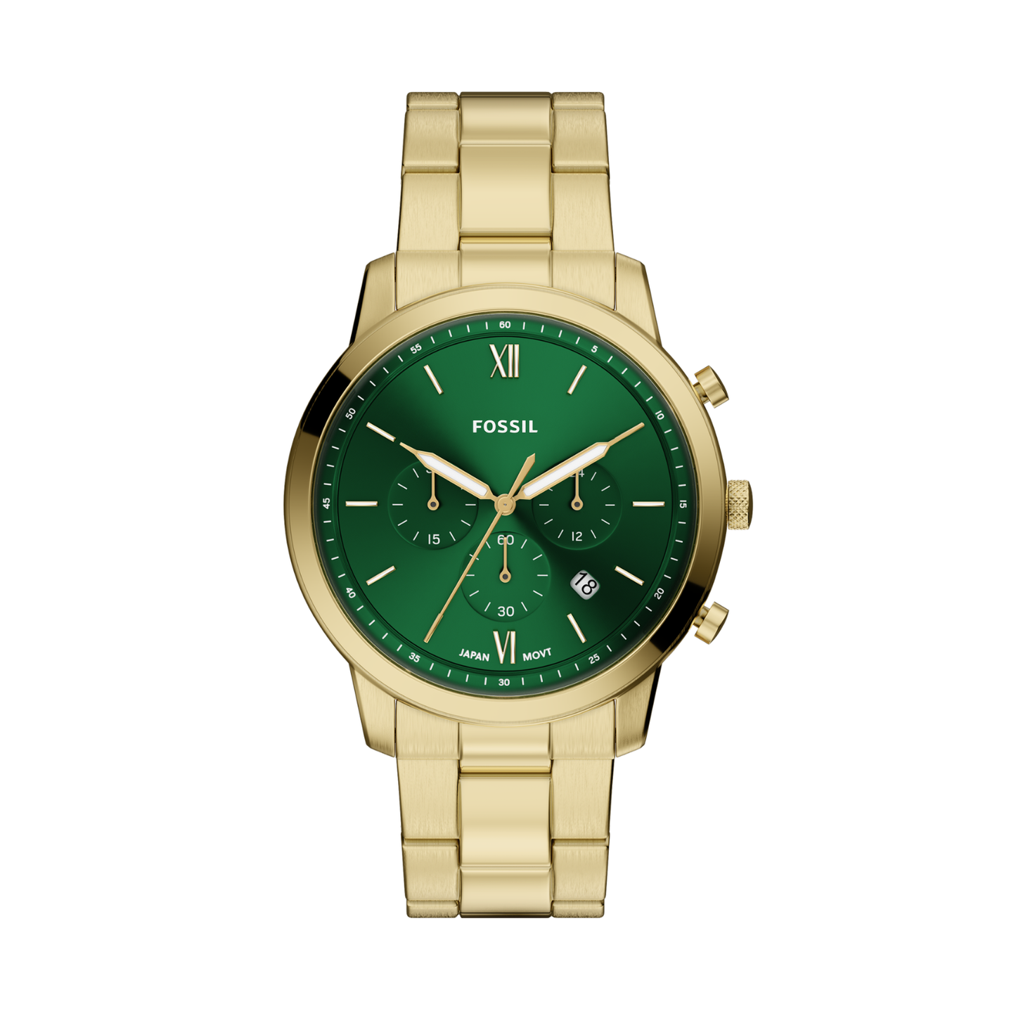 Reloj Análogo Casual Dorado de Hombre