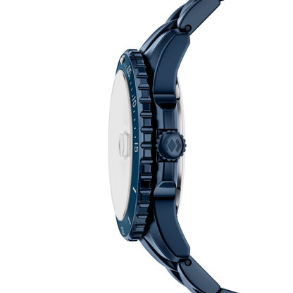 Reloj Análogo Casual Azul Oscuro de Hombre