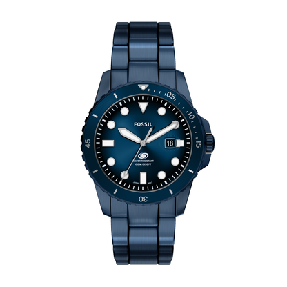 Reloj Análogo Casual Azul Oscuro de Hombre