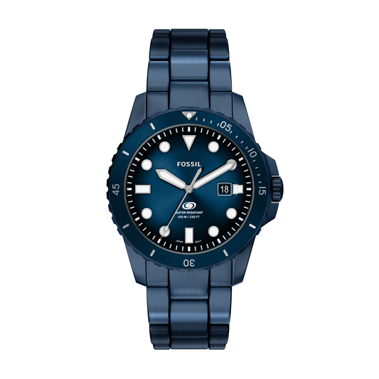 Reloj Análogo Casual Azul Oscuro de Hombre