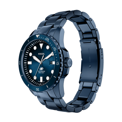 Reloj Análogo Casual Azul Oscuro de Hombre