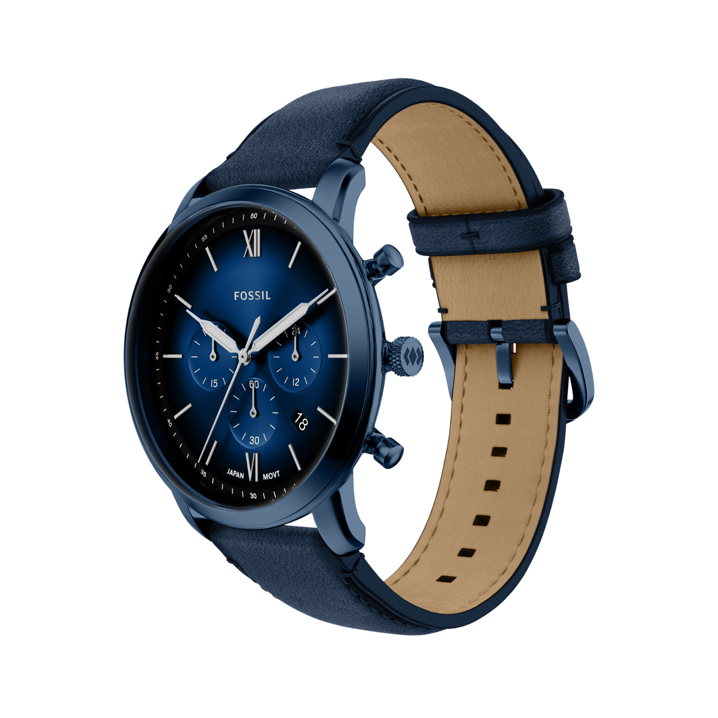 Reloj Análogo Casual Azul Oscuro de Hombre