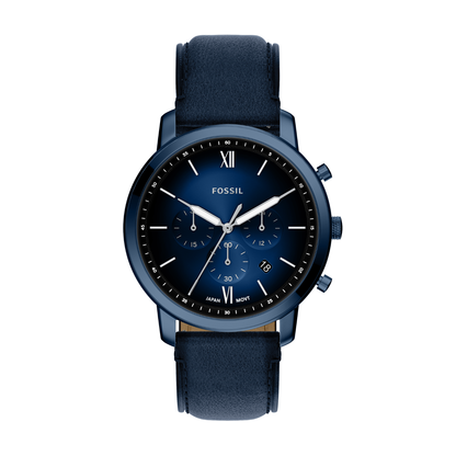 Reloj Análogo Casual Azul Oscuro de Hombre