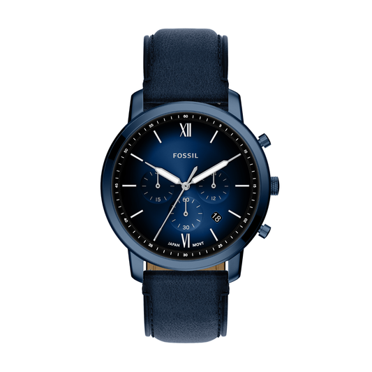 Reloj Análogo Casual Azul Oscuro de Hombre