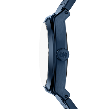 Reloj Análogo Casual Azul Oscuro de Hombre