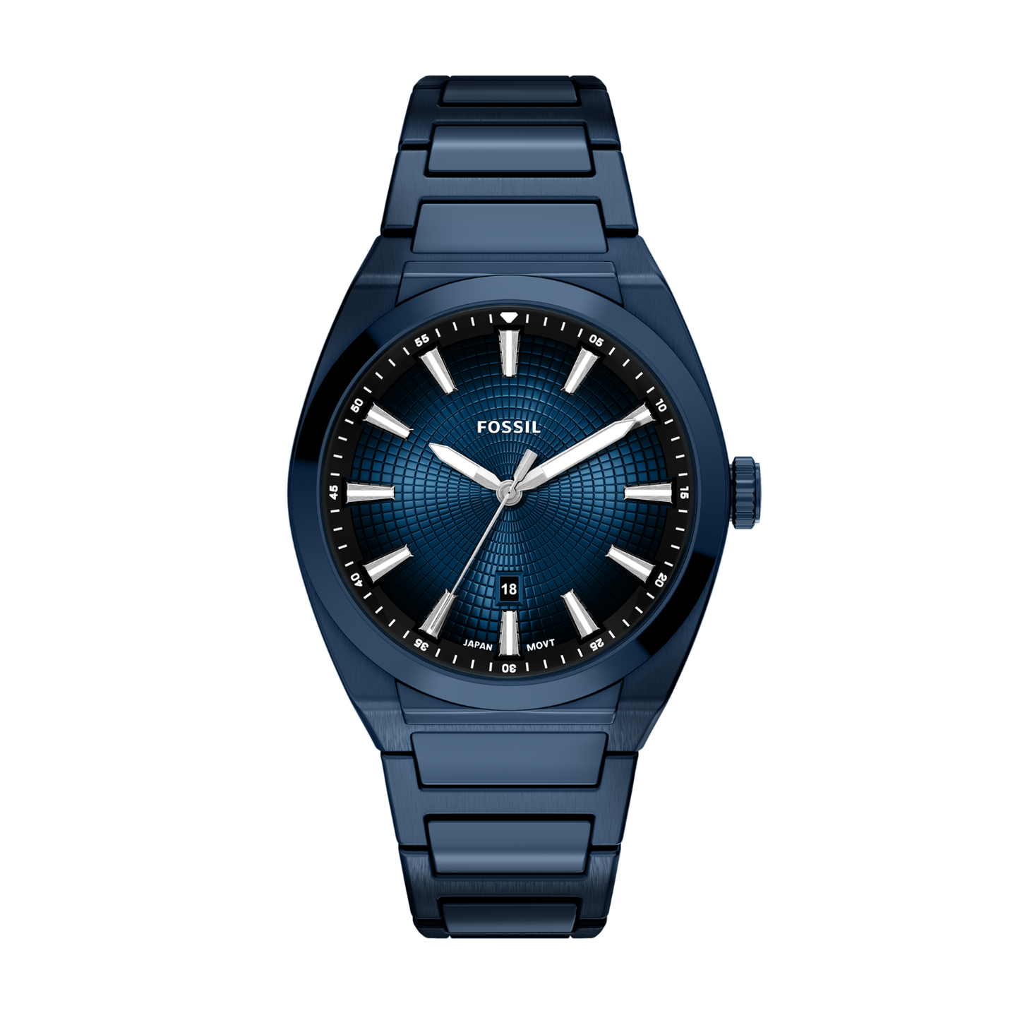 Reloj Análogo Casual Azul Oscuro de Hombre