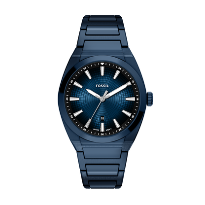 Reloj Análogo Casual Azul Oscuro de Hombre