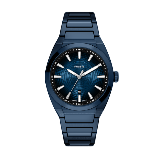Reloj Análogo Casual Azul Oscuro de Hombre