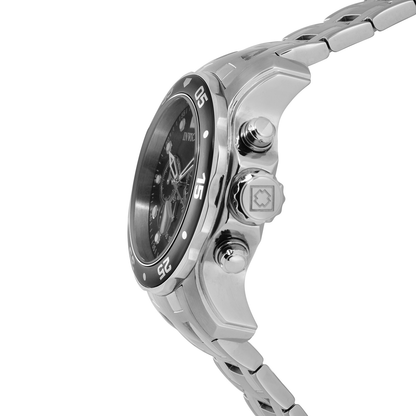 Reloj Análogo Ejecutivo Plateado de Hombre