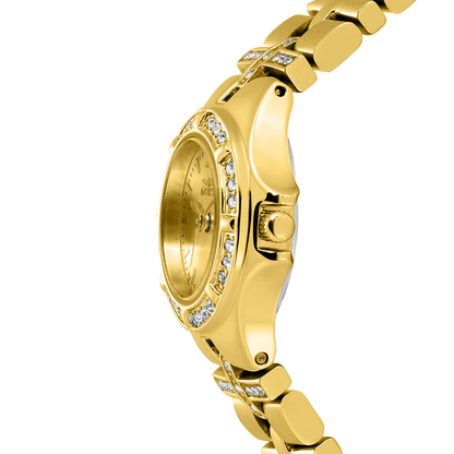 Reloj Análogo Ejecutivo Dorado de Mujer